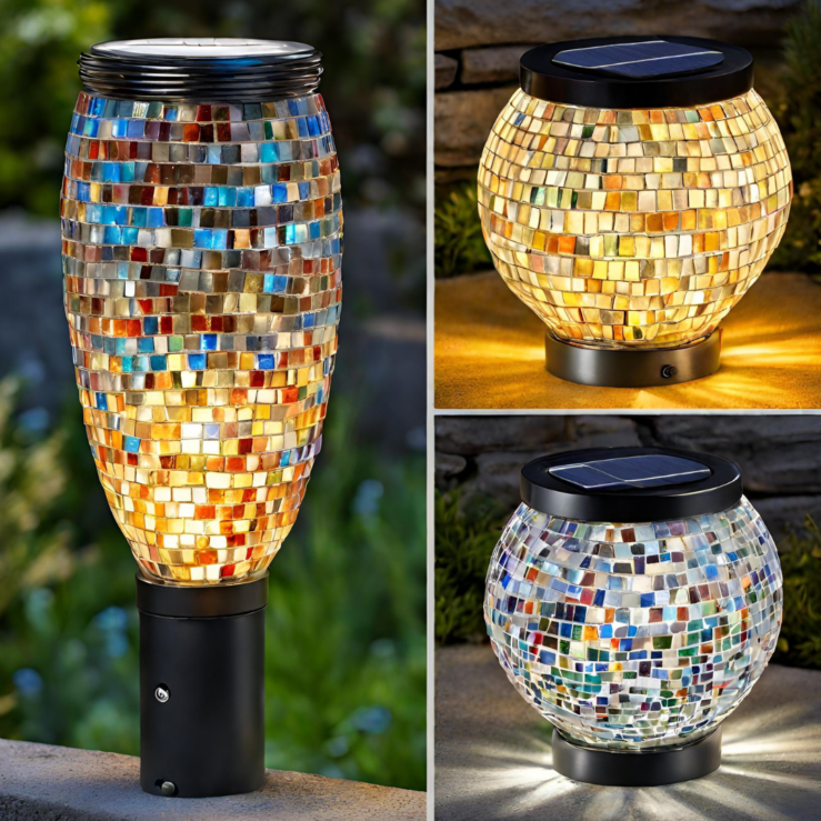 Solar-Leuchten aus Mosaik-Glas – Bild 2