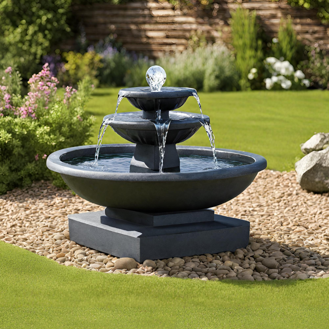 Solarbetriebener Springbrunnen „Greenfield“