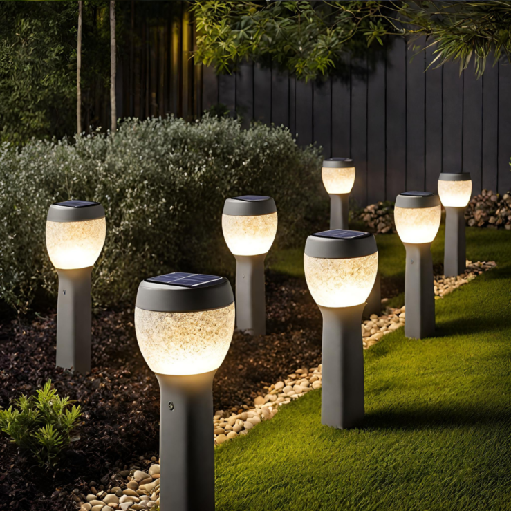 Solar LED Gartenleuchte 4er-Set