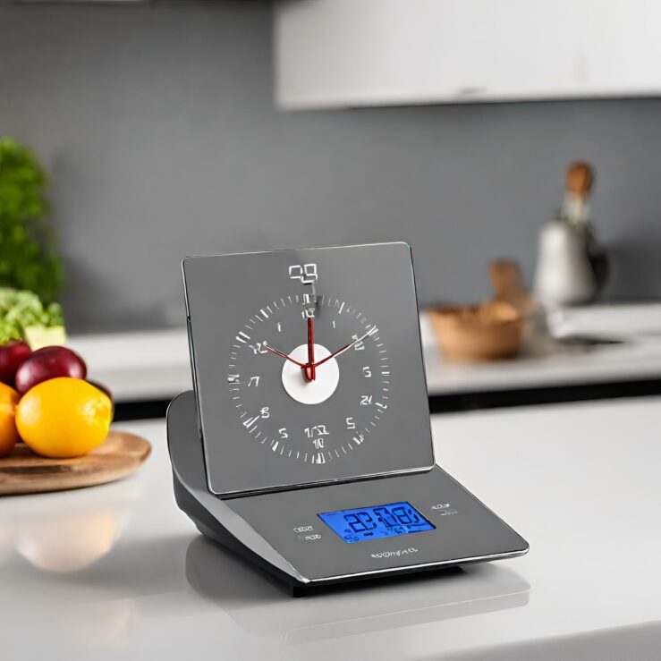 Digitale Solarküchenwaage „Clock“